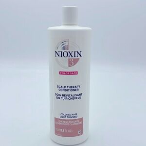Nioxin System 3 Cleanser Scalp Therapy Conditioner 1L 33.8 Oz